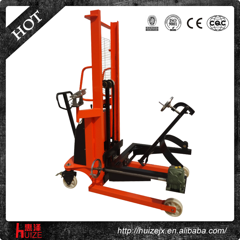 半電動(dòng)稱重油桶車（夾鐵桶，手搖翻轉(zhuǎn)倒料）
