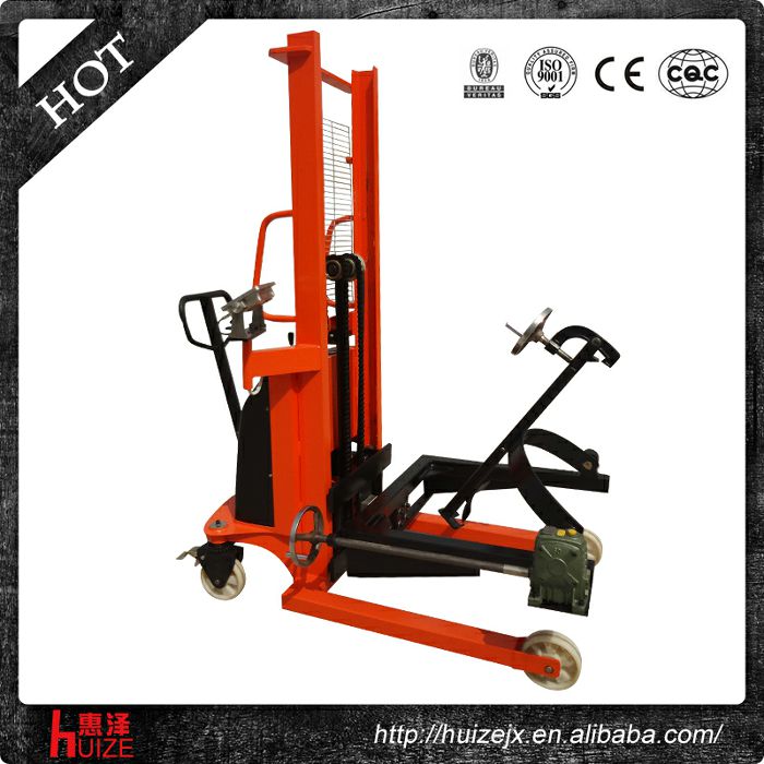 半電動稱重油桶車（夾鐵桶，手搖翻轉(zhuǎn)倒料）2